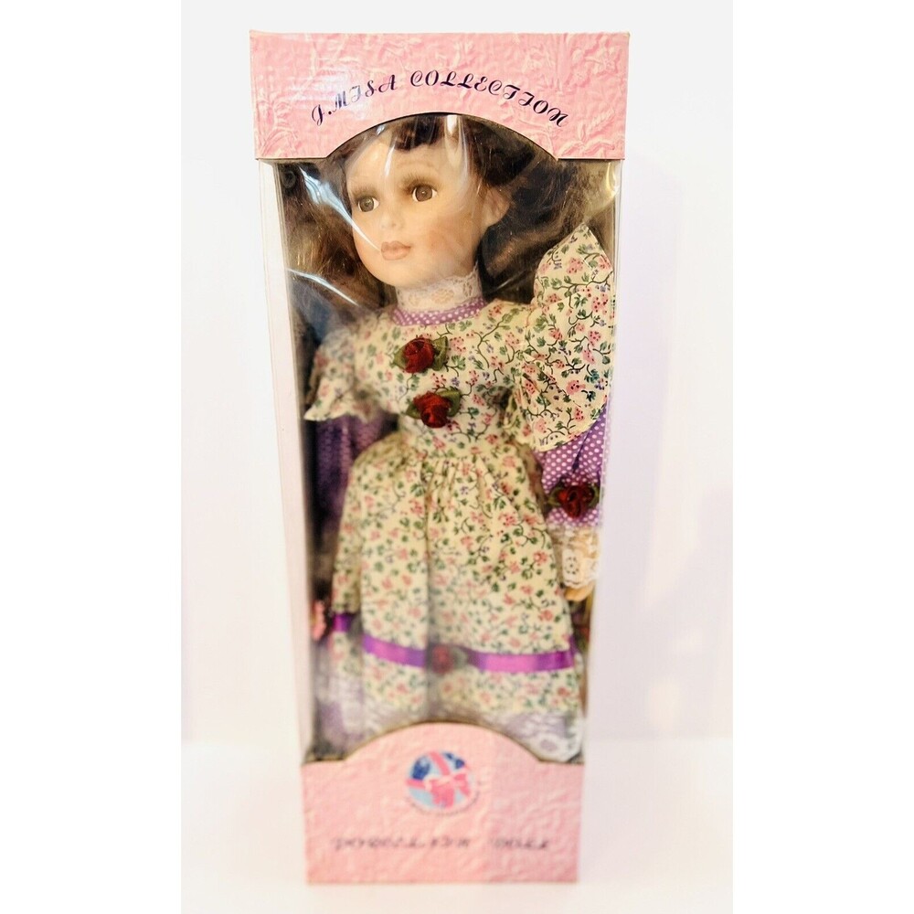 J. Misa Joy Porcelain Doll 18” Auburn Hair Collector Doll New in Box Vintage